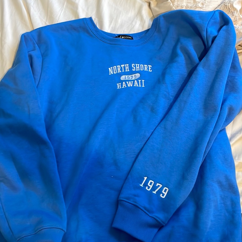 SALE blue sweatshirt size large
